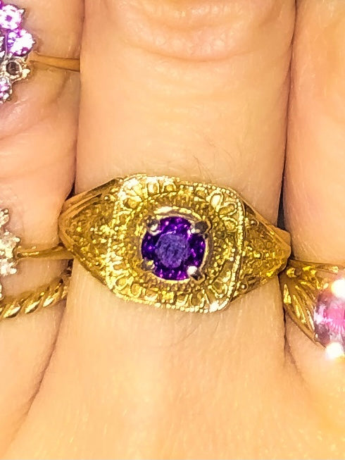 Amethyst/Opal/Tourmaline Rings Sizes 5-6