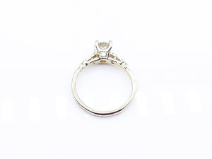 .65 Carat Diamond White Gold Vintage Style Engagement Ring