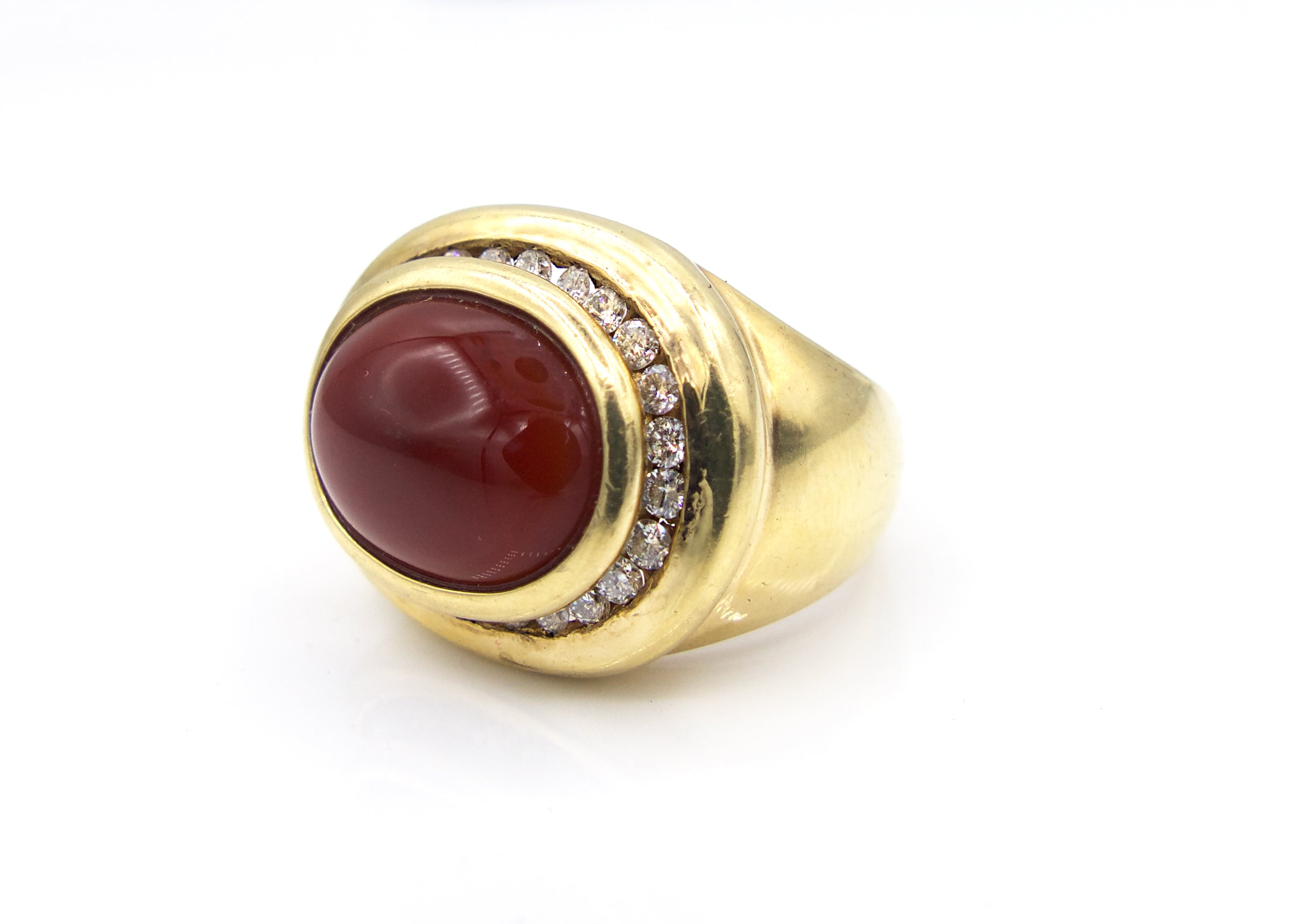 Carnelian Oval Dome Ring