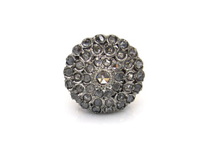 Antique Diamond Cluster Two Toned Ring