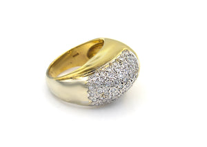 Italian High Domed Two Toned Ring