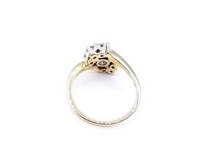 Art Deco Asymmetrical Diamond Ring
