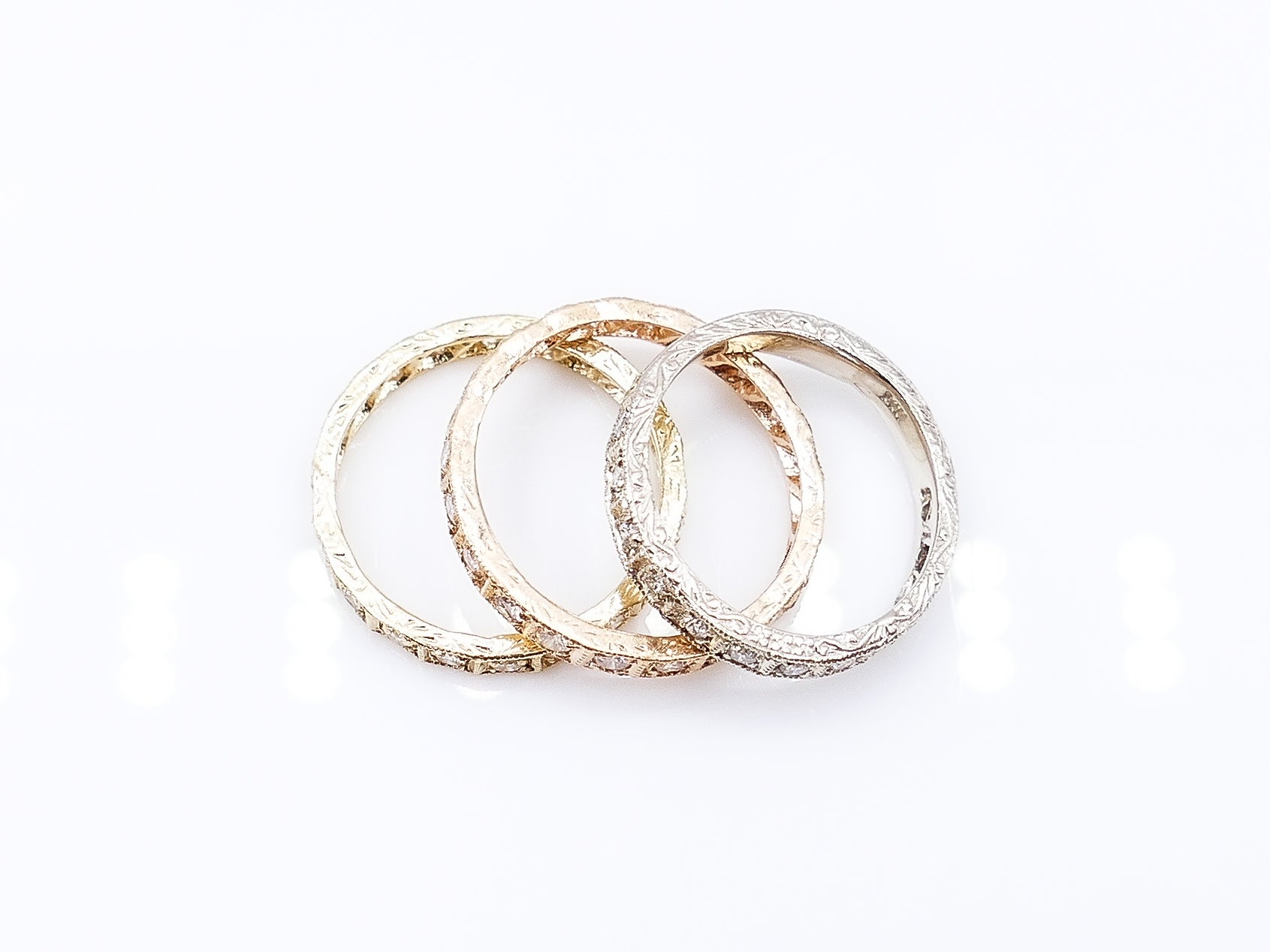 Victorian-Style Diamond and Gold Eternity Ring