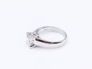 Princess Cut F VS2 Diamond Engagement Ring