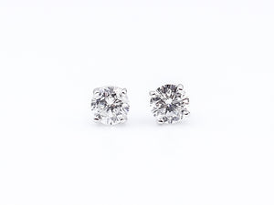 Classic Round Cut Diamond Studs