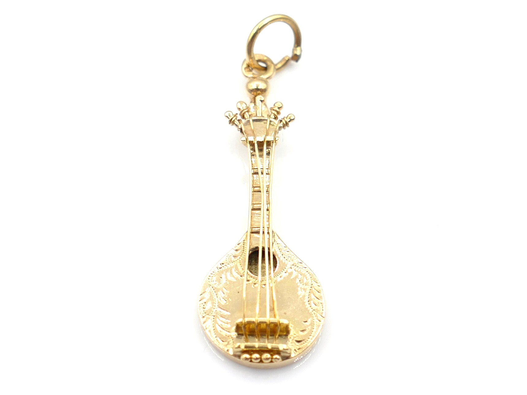 Vintage 14K Gold Mandolin Charm